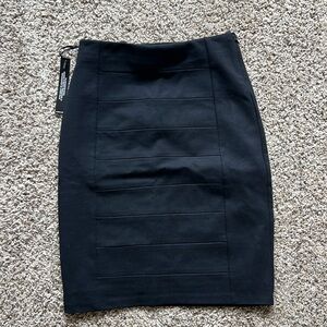 bebe Classic Black Pencil Skirt